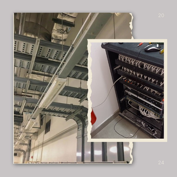 networking cabling tray WORK uae dubai